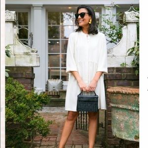 Tuckernuck Ivory silk royal silk shirt